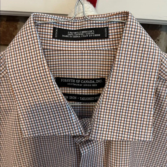 4 Mens Forsyth of Canada Non-Iron Tailored Fit Dress Shirts - Picture 17 of 17